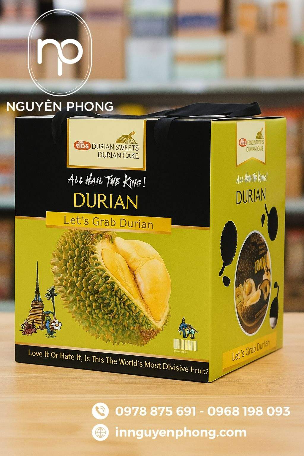 Mẫu thùng carton đựng sầu riêng tại TP.HCM